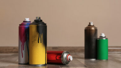 Аэрозольные краски в баллончиках